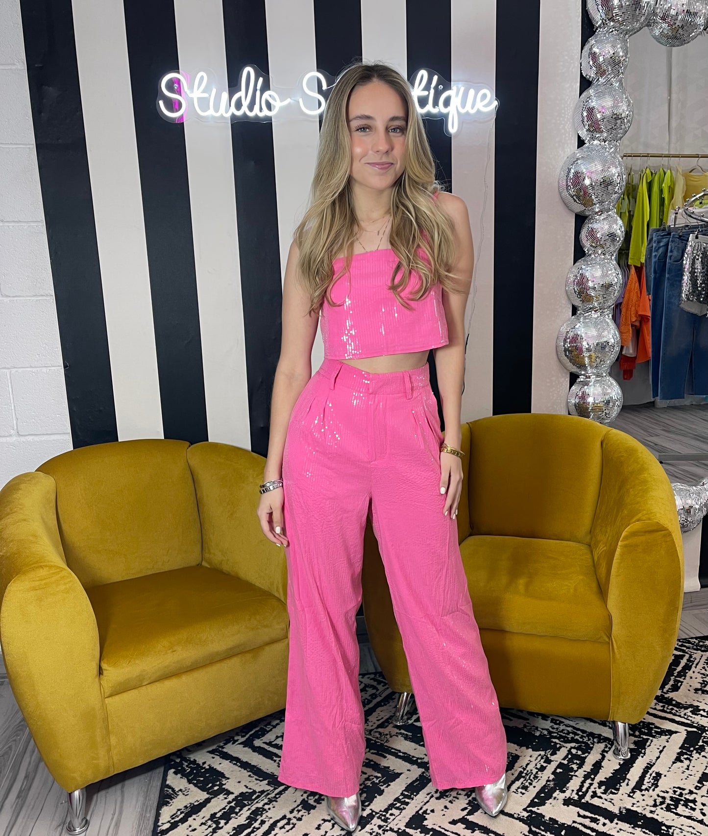 TANK TOP WIDE LEG PANTS SET