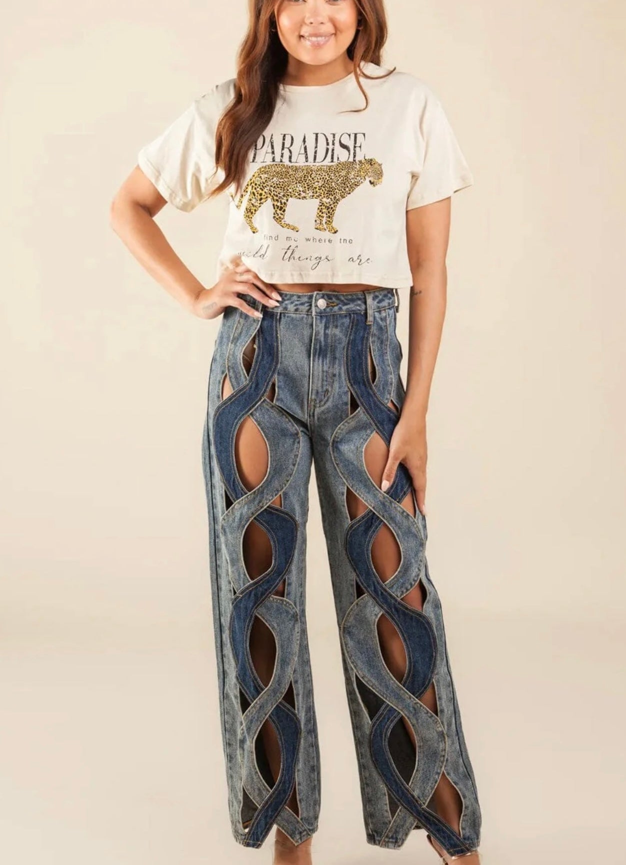 Cross Wave Jean