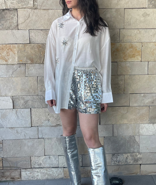 Sequin shorts