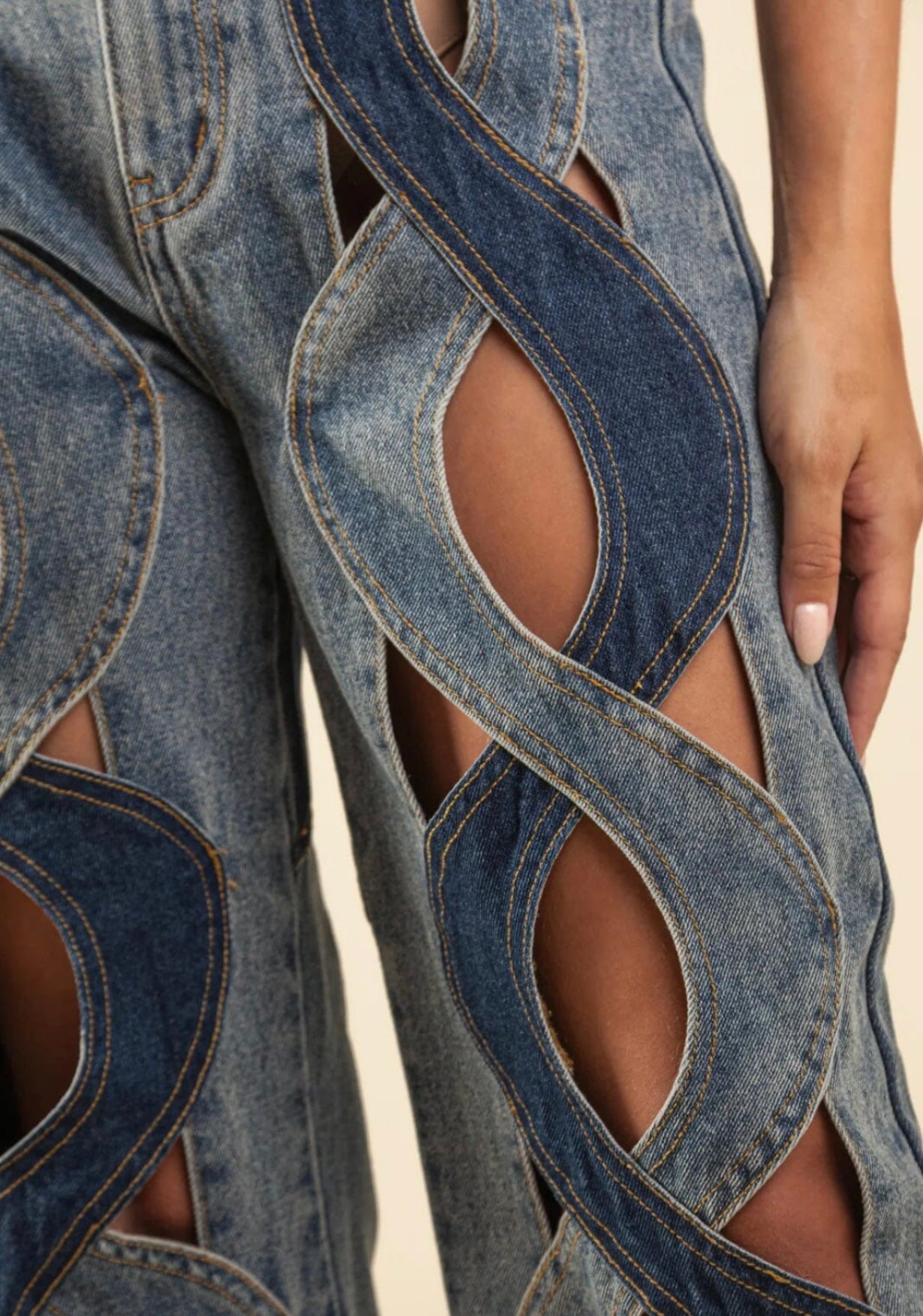 Cross Wave Jean