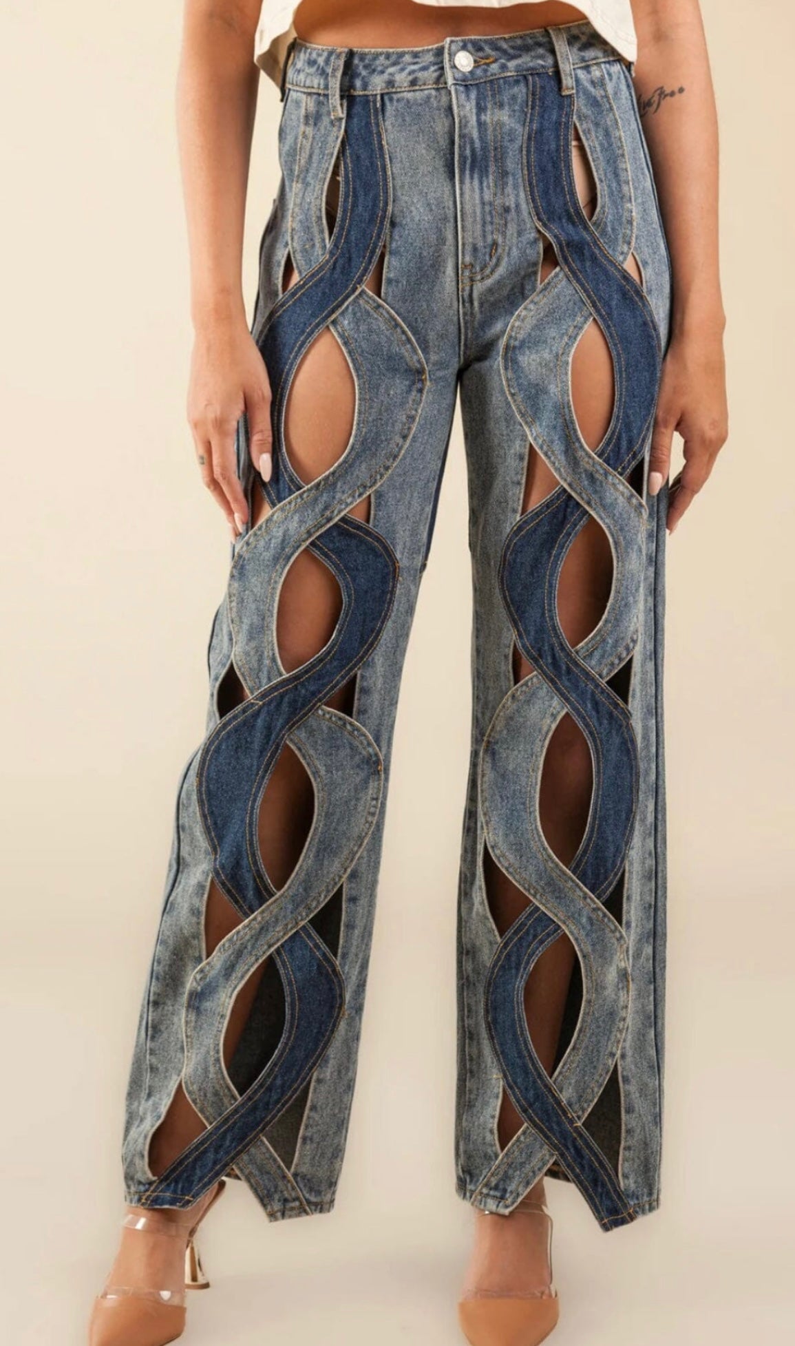 Cross Wave Jean