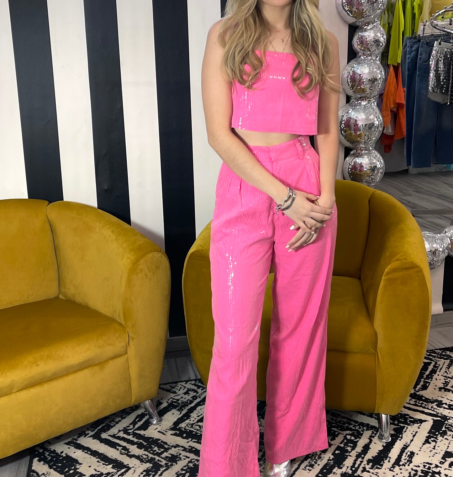 TANK TOP WIDE LEG PANTS SET