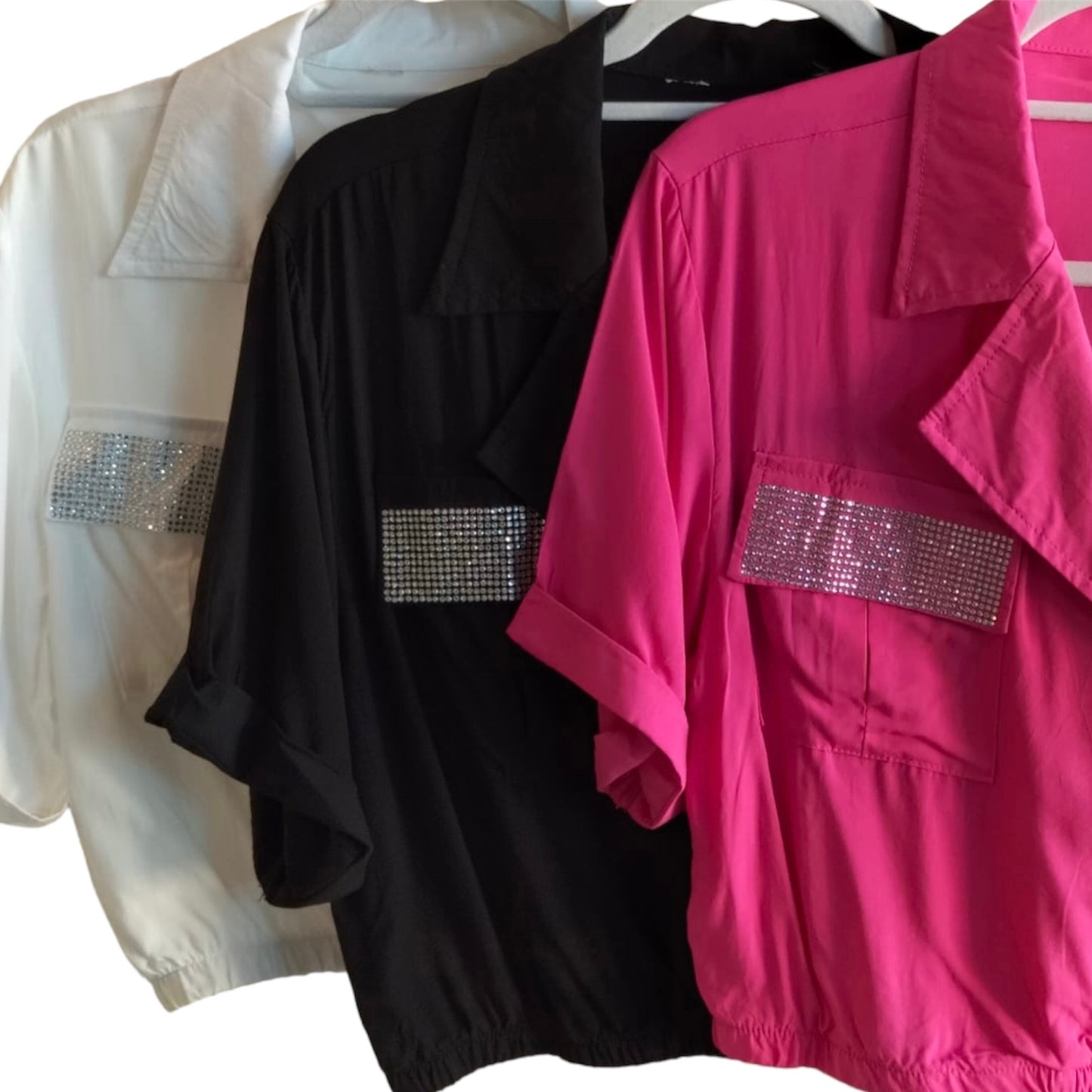 Camisa brillos en bolsas