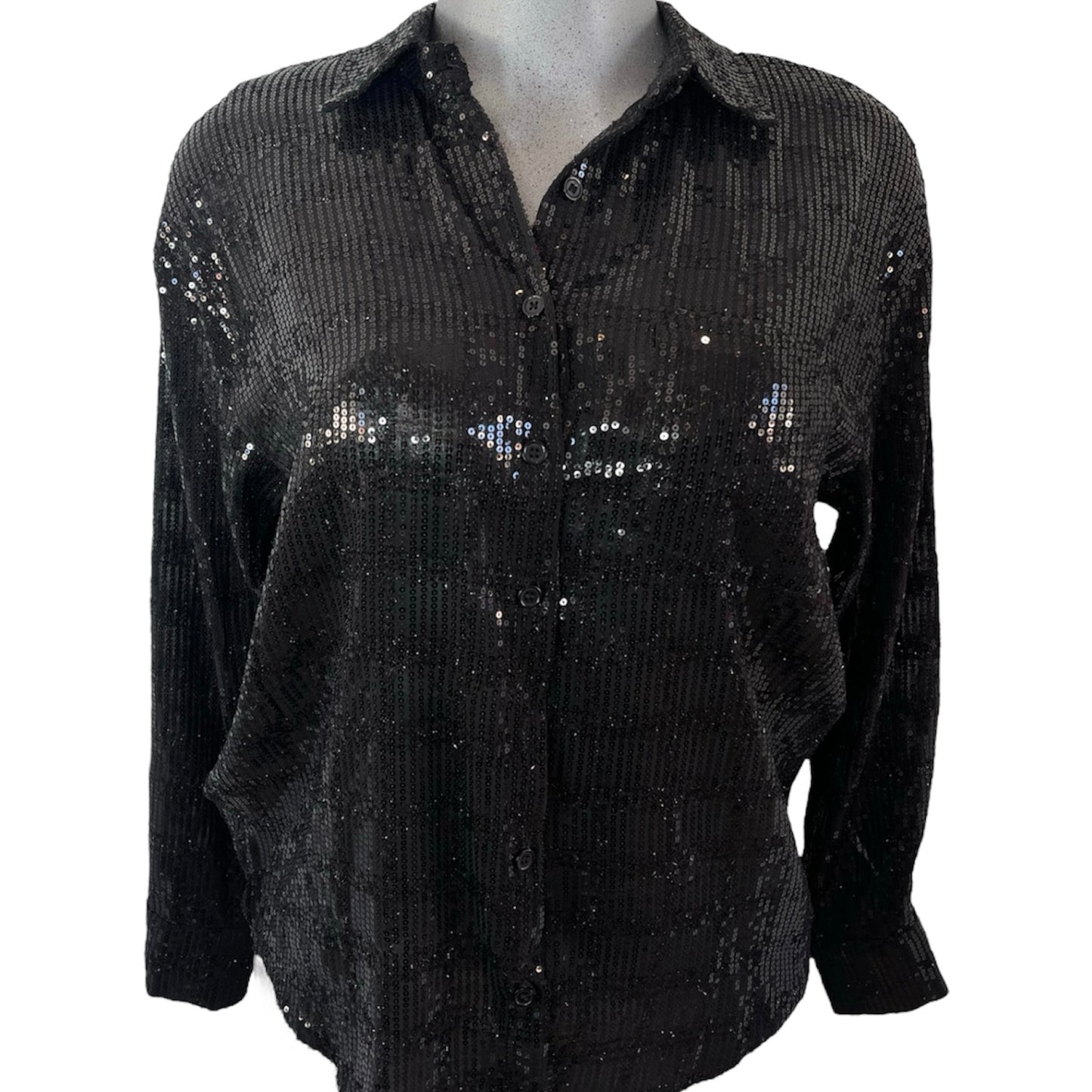Ladies blouse with glitter