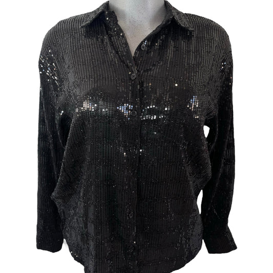 Ladies blouse with glitter